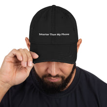 Load image into Gallery viewer, Smarter Than My Phone / Dumbphone - Distressed Dad Hat
